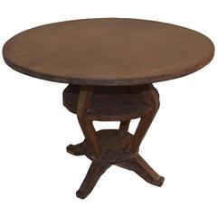 Andrianna Shamaris Colonial Teak Wood Side Table