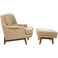 Dunbar Lounge Chair and Ottoman in Mohair Dunbar Lounge Chair and Ottoman in Mohair