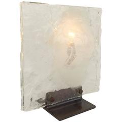 Murano Glass Table Lamp by Mazzega