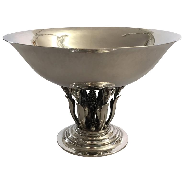 Jensen Sterling Silver Footed Bowl 171 at 1stDibs