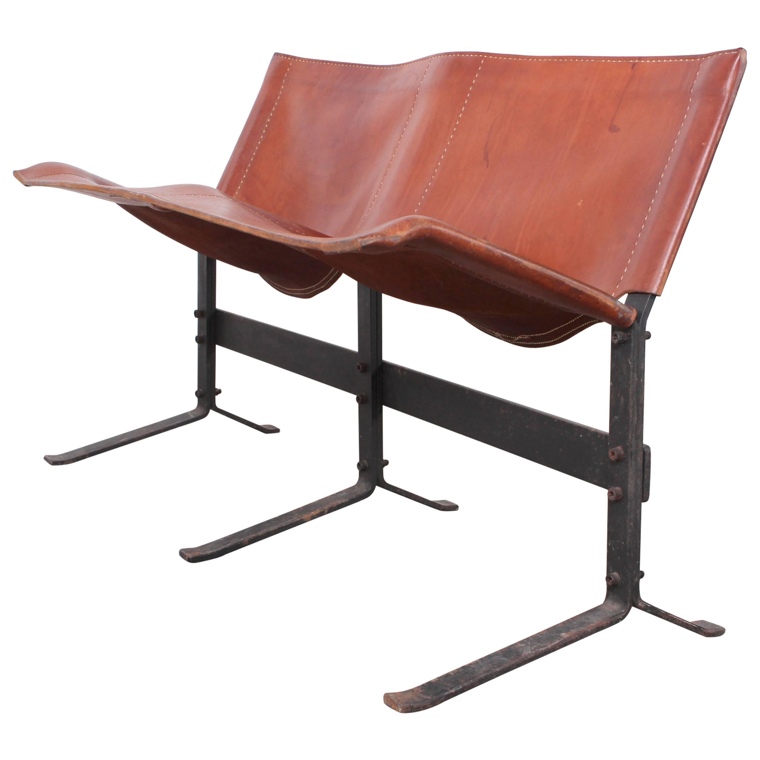 Leather Bench by Max Gottschalk