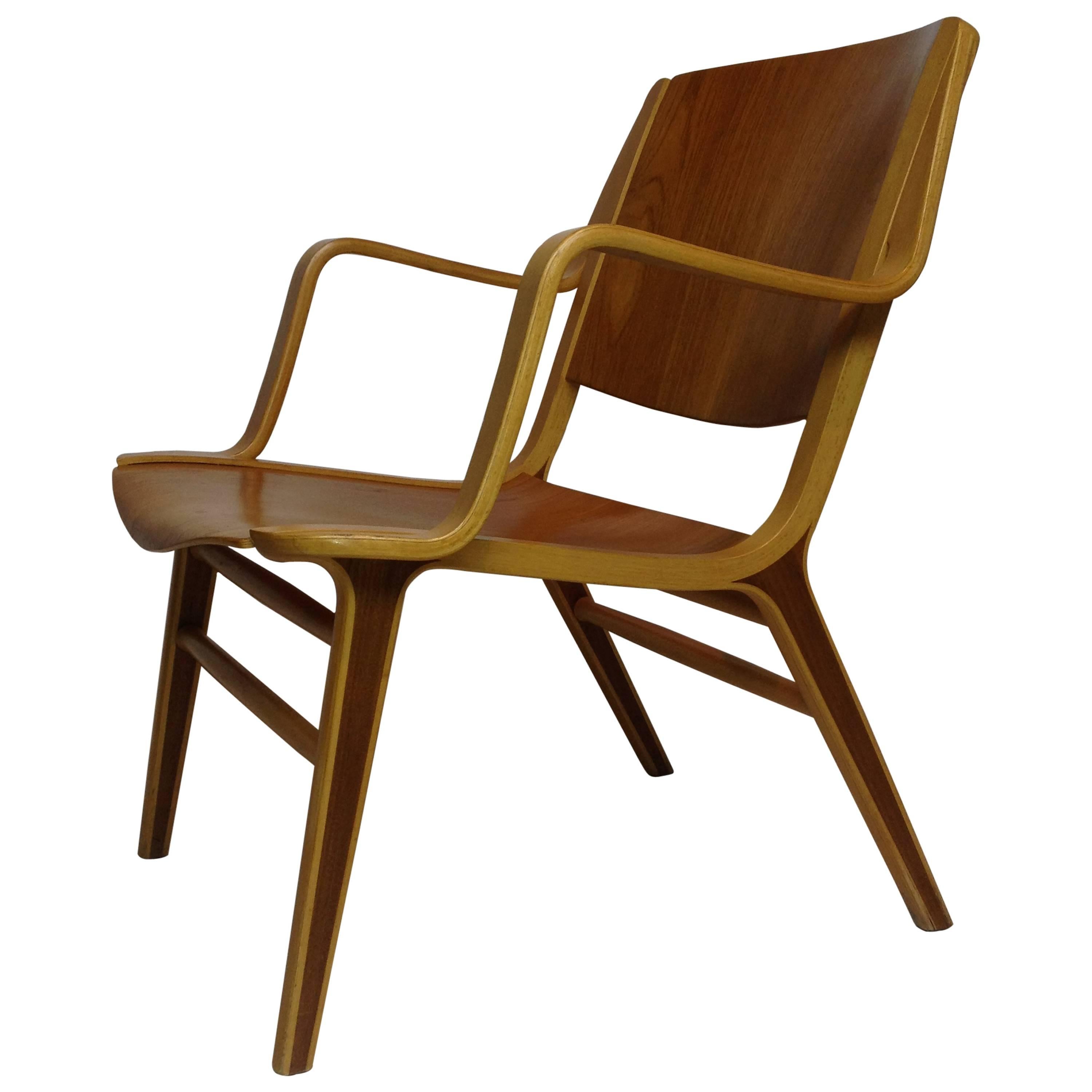 1950s Ax Chair Designed by Peter Hvidt & Orla Molgaard-Nielsen for Fritz Hansen For Sale