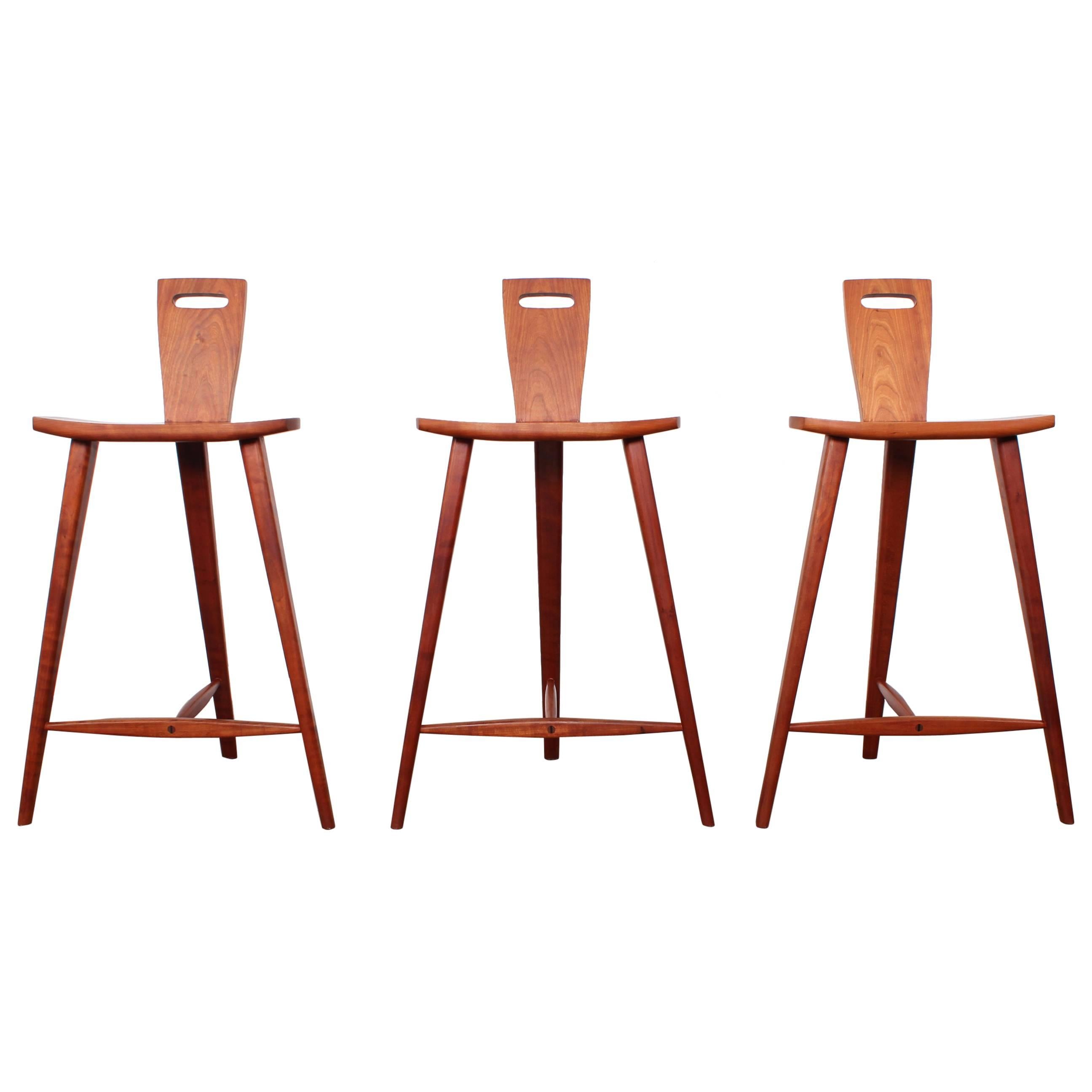 Three Barstools in the style of Tage Frid