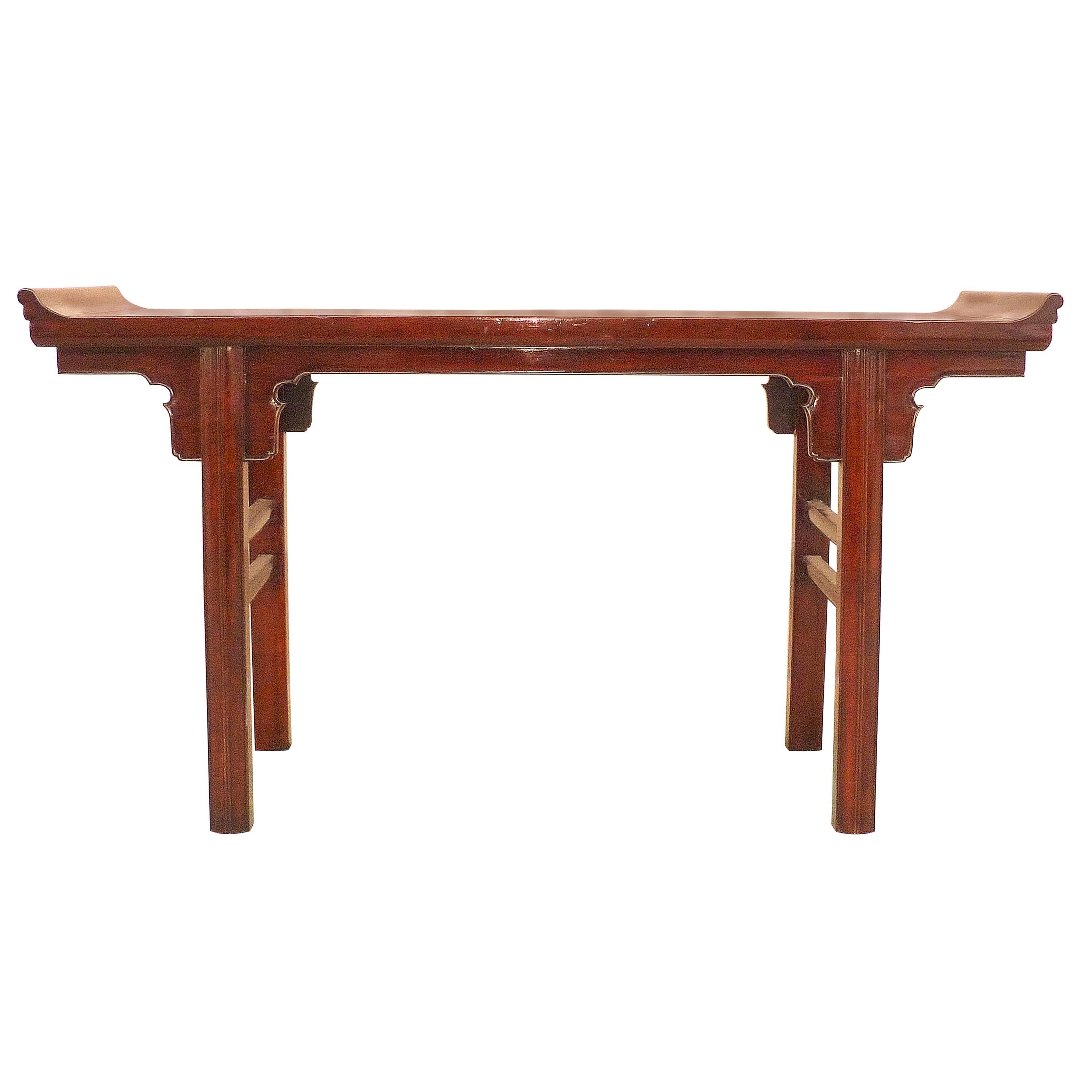 Table d'autel en bois de ju Mu fin en vente