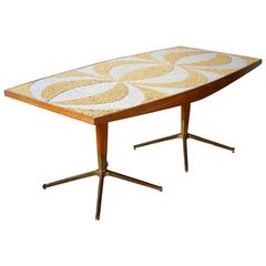 Mid-Century Mosaic Dining Table