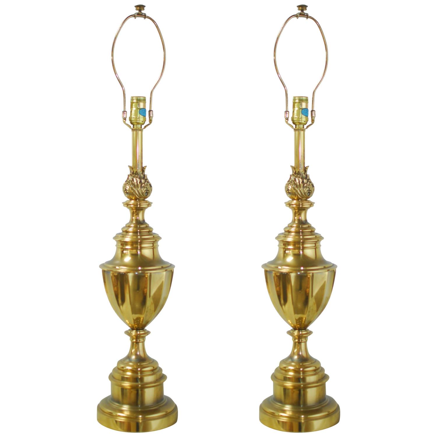Pair of Stiffel Brass Trophy Urn Table Lamps For Sale at ... Pair of Stiffel Brass Trophy Urn Table Lamps For Sale at ...