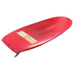 Red Shane Surfboards Paipo Belly Board Sydney, Australia Circa 1965