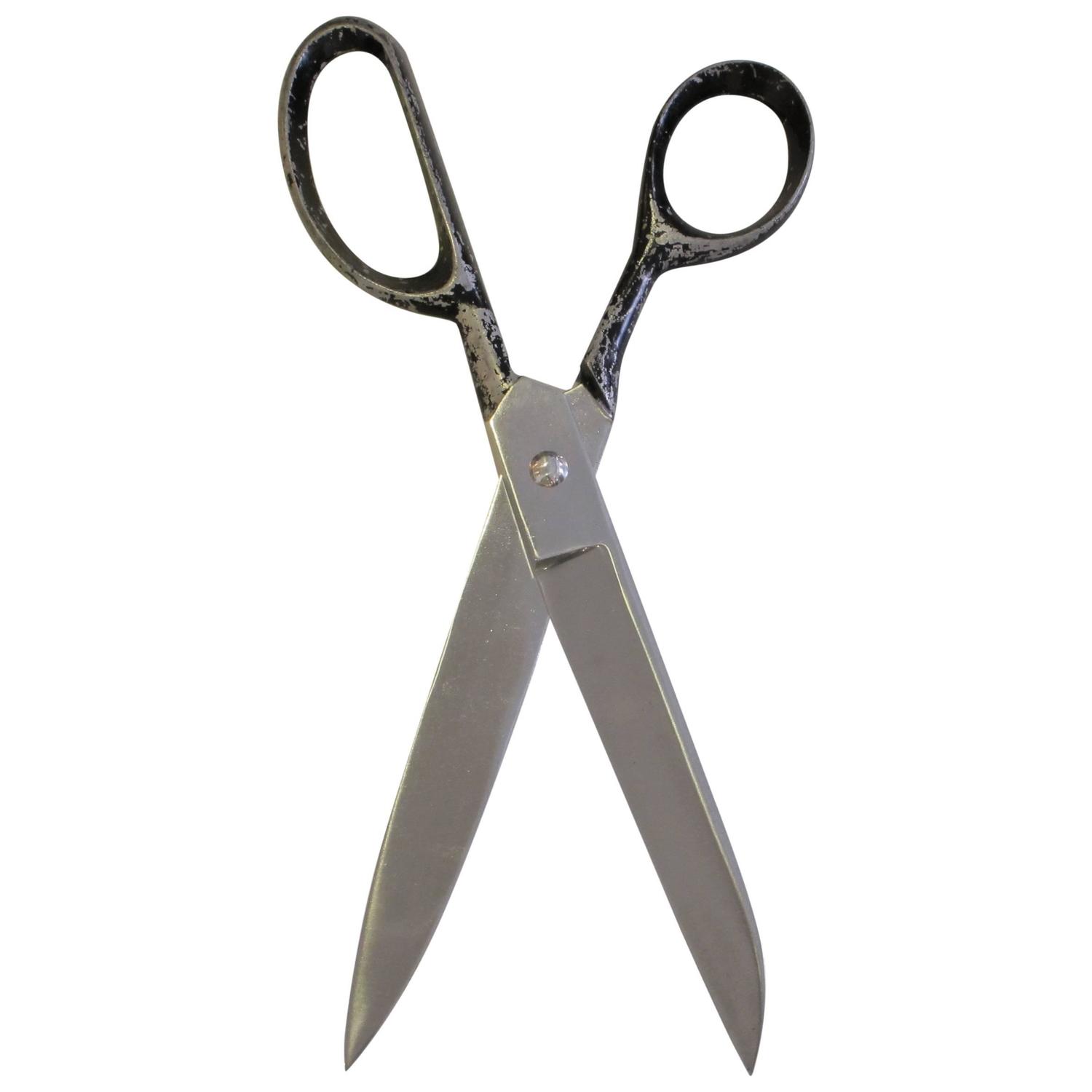 Giant Scissors Aluminum 1970's USA For Sale at 1stdibs