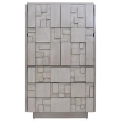 Brutalist Lane Mosaic Hi-Boy in Driftwood Finish