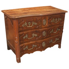 18th Century Carved Walnut Louis XV Commode