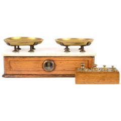 19th Century French Balance with Complete Set of Weights