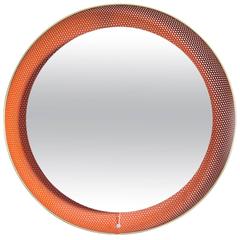 Artimeta Soest Perforated Mirror Lamp in Orange