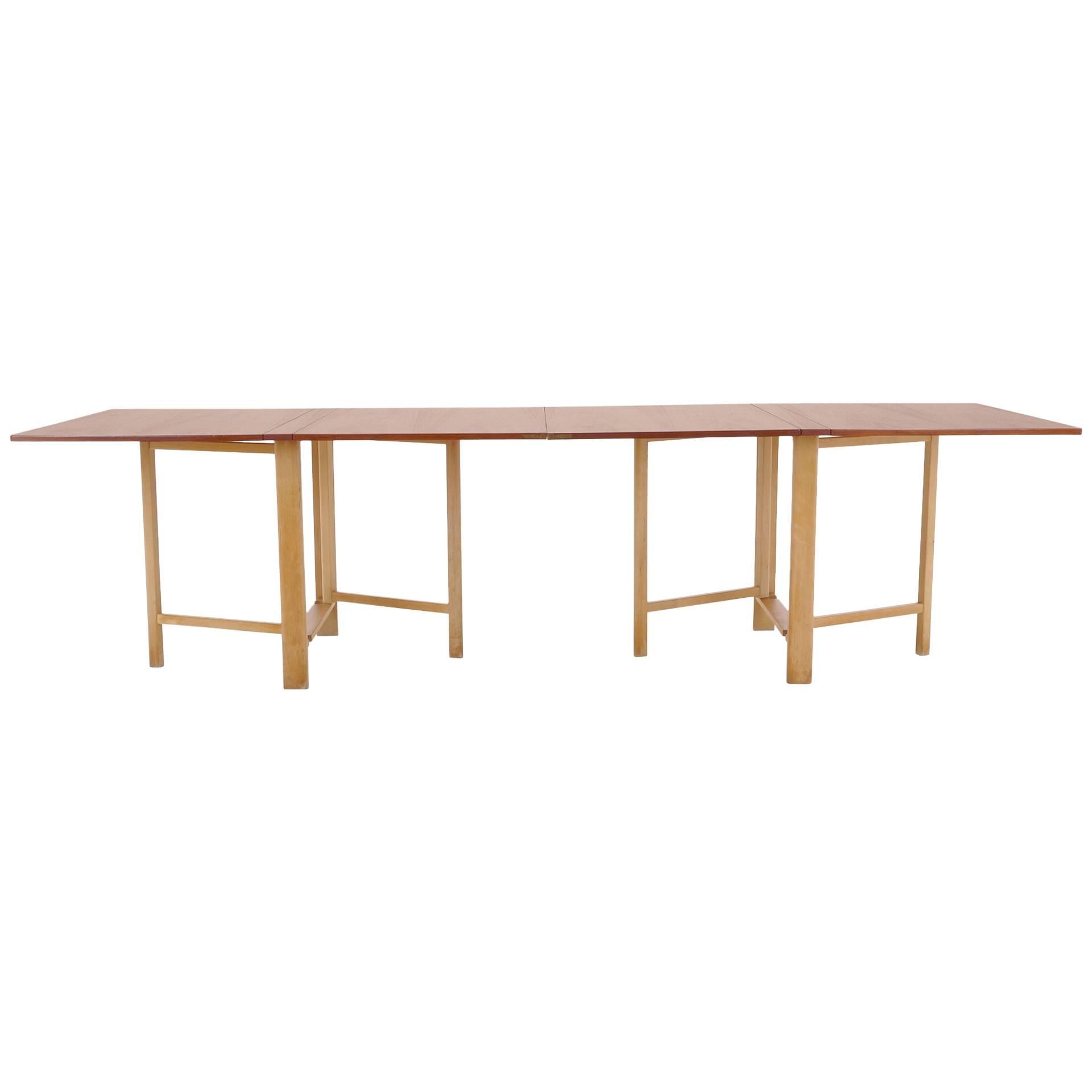 Signed Bruno Mathsson Gate Lag Maria Extension Dining Table