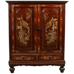 Colonial Rosewood Cabinet with Mother-of-Pearl