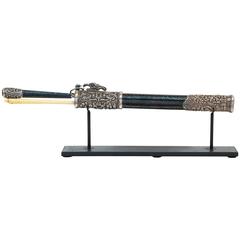 Early 19th Century Chinese Silver Mounted Traveling Knife, Chopstick Set 3