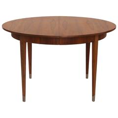 Rare Rosewood and Pewter Dining Table by Georg Kofoed