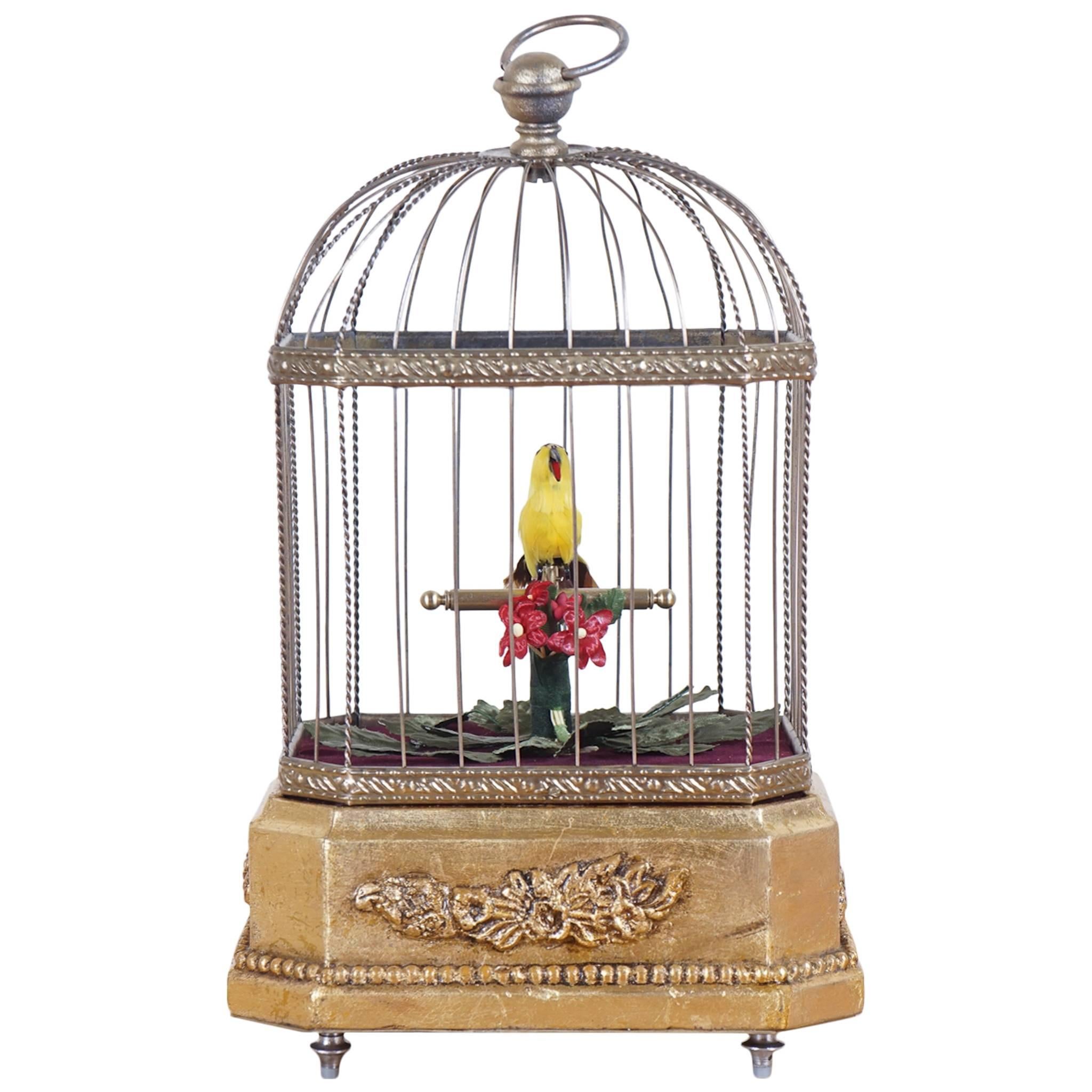 Antique French Signing Bird Cage