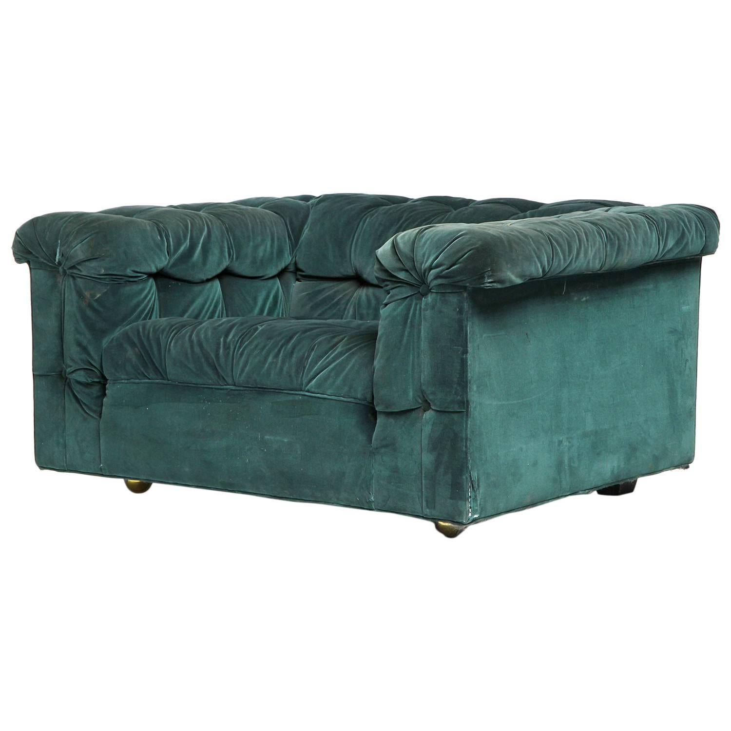 Chesterfield-Loungesessel von Edward Wormley für Dunbar im Angebot