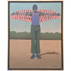 Painting of a Young Man with Wings, 1970 11