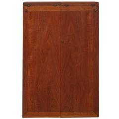 Danish 1960s Metamorphic Teak and Brass Bar by Dyrlund 'Captain's Bar'