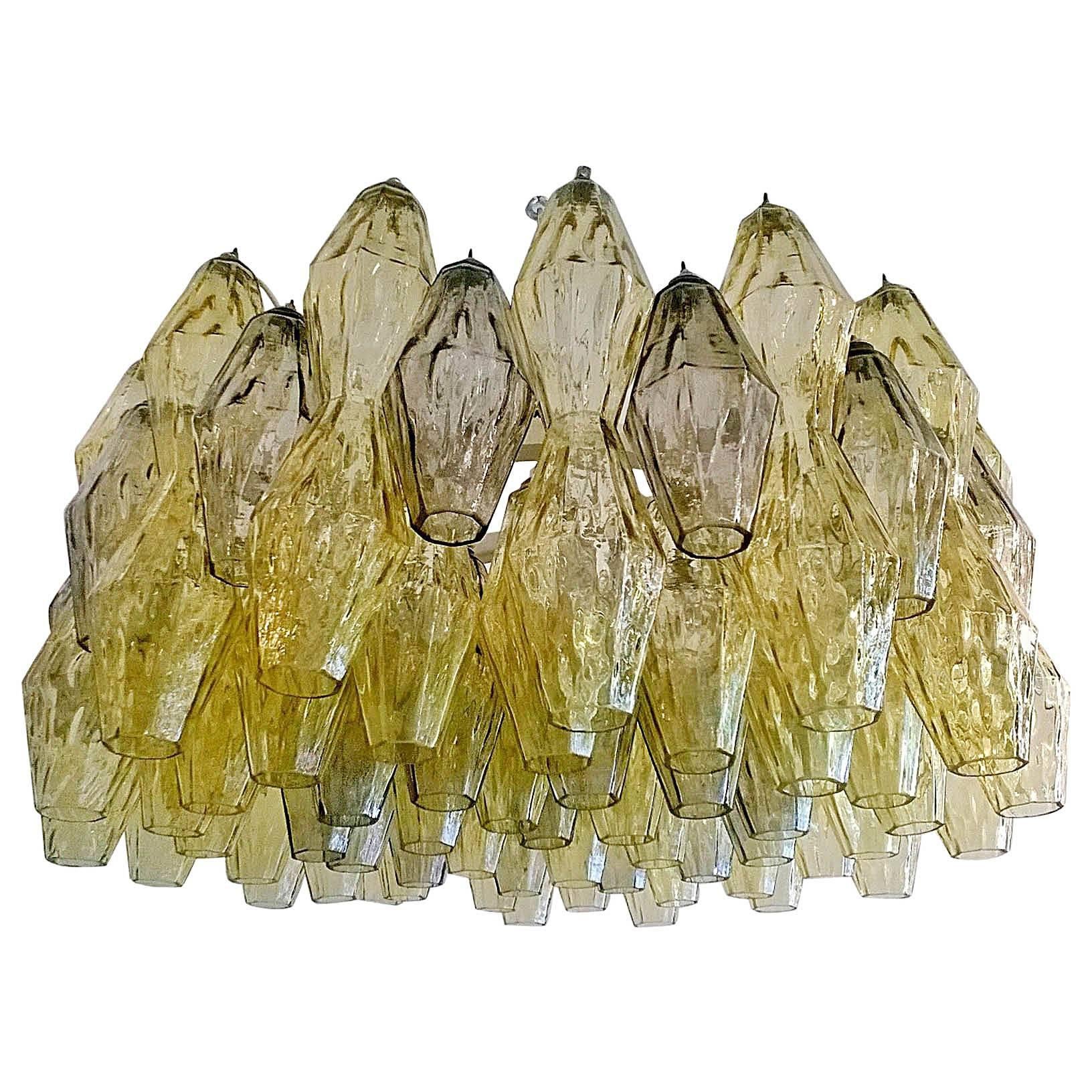 Venini "Polyhedral" Tobia Scarpa Murano Glass Chandelier