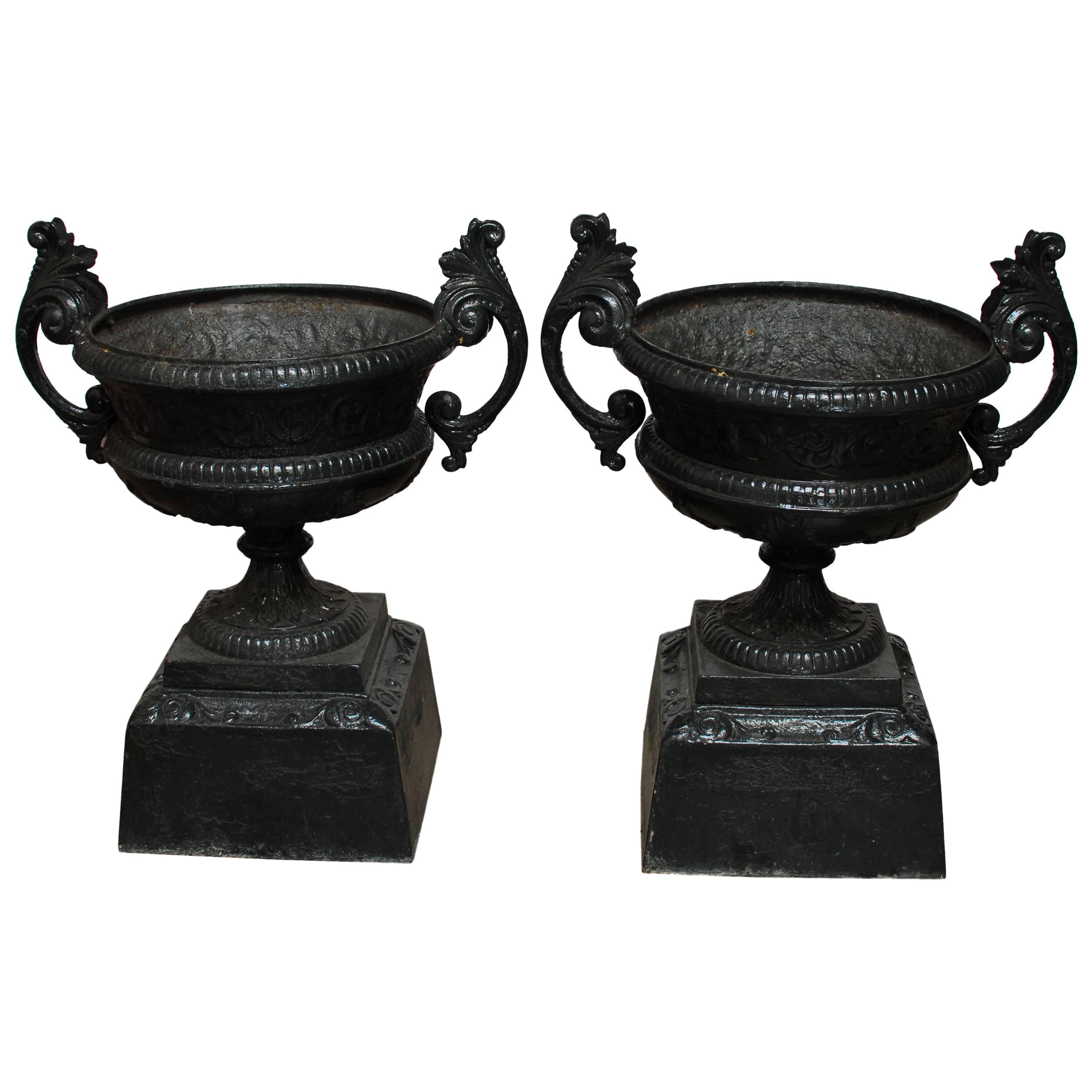 Cast Iron Garden Urns by Kramer Bros. Foundry