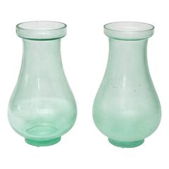 Pair of Seguso Scavo Glass Vases