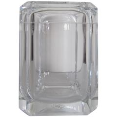 Vintage Lucite Post-Modern Ice Bucket or Box with Swivel Top 1