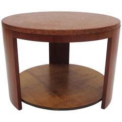 Cork Topped Occasional Table in the Manner of Paul Frankl 11