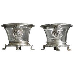 Pair of French Neoclassical Silver Salts 3