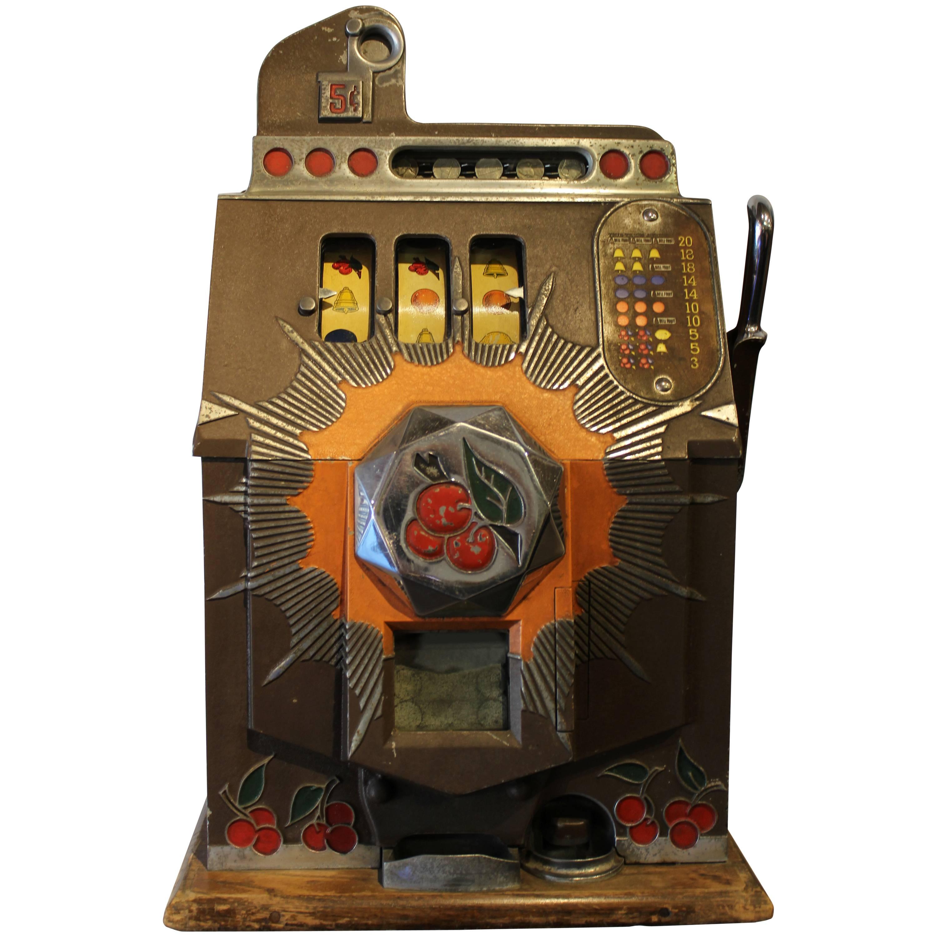 Mills Slot Machine 'Bursting Cherry', Art Deco