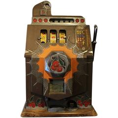 Vintage Mills Slot Machine 'Bursting Cherry', Art Deco
