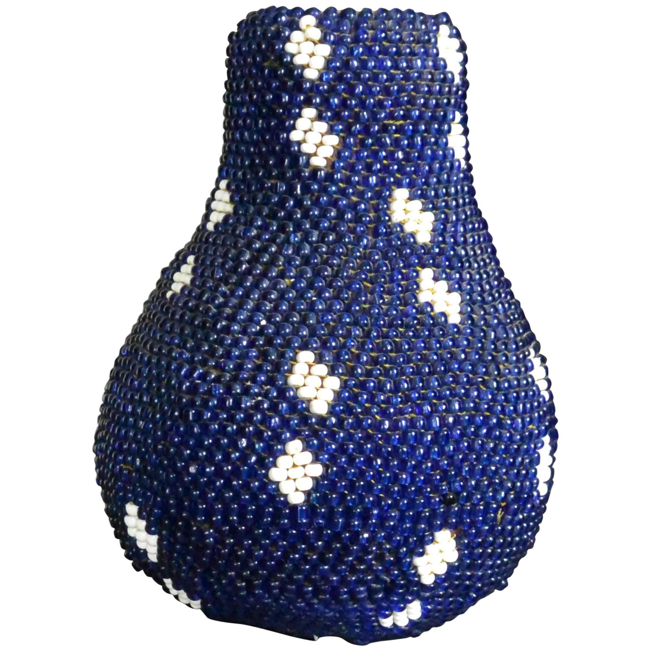 Beaded Gourd Vase