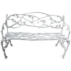 Bench, Cast Iron Rustic or Twig Pattern