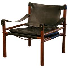 Vintage Oak Safari Chair by Arne Norell