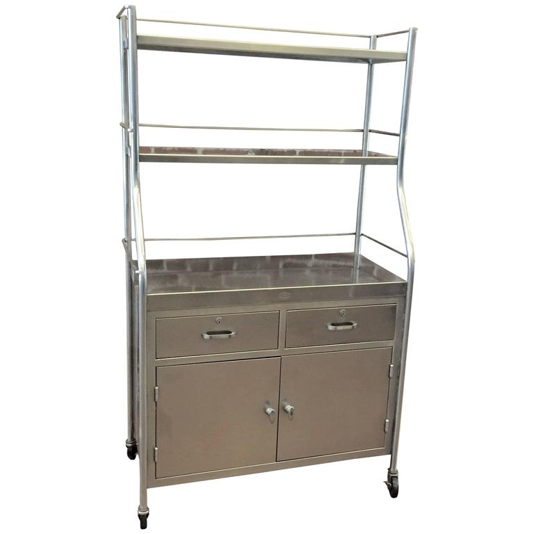 Stainless Steel Utility Cabinet at 1stdibs