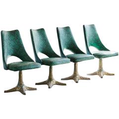 Set of Four Chairs by Chrome Modern Los Angeles, 1960s