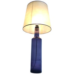 Large 1960s Italian Purple Murano Glass Table or Floor Lamp