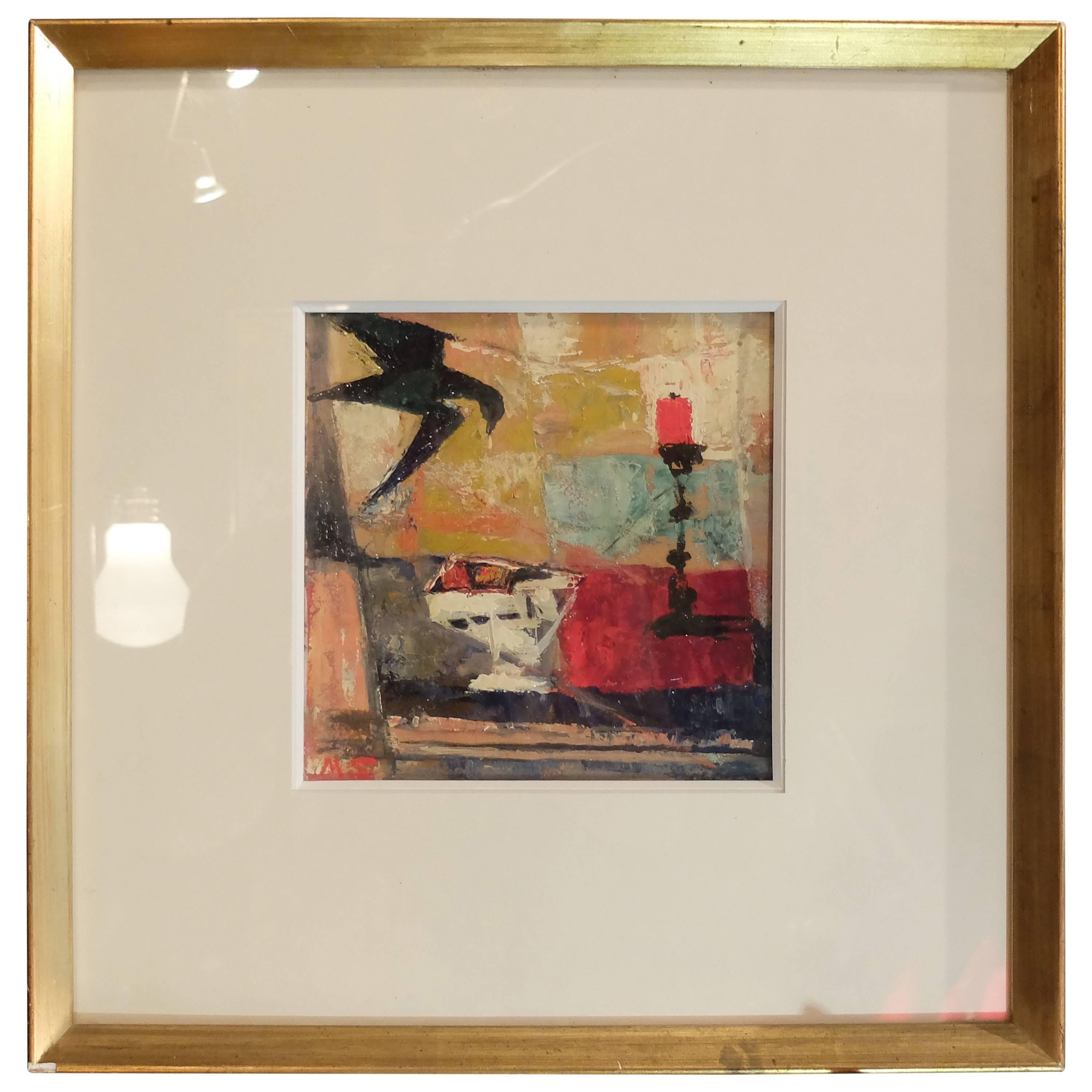 Sill LIfe by Marc Sterling, Early 1960s, Ecole De Paris, Signed and Dated For Sale