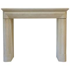Late 20th Century French Limestone Fireplace Mantel 9