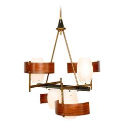 Italian Chandelier in the Style of Stilnovo