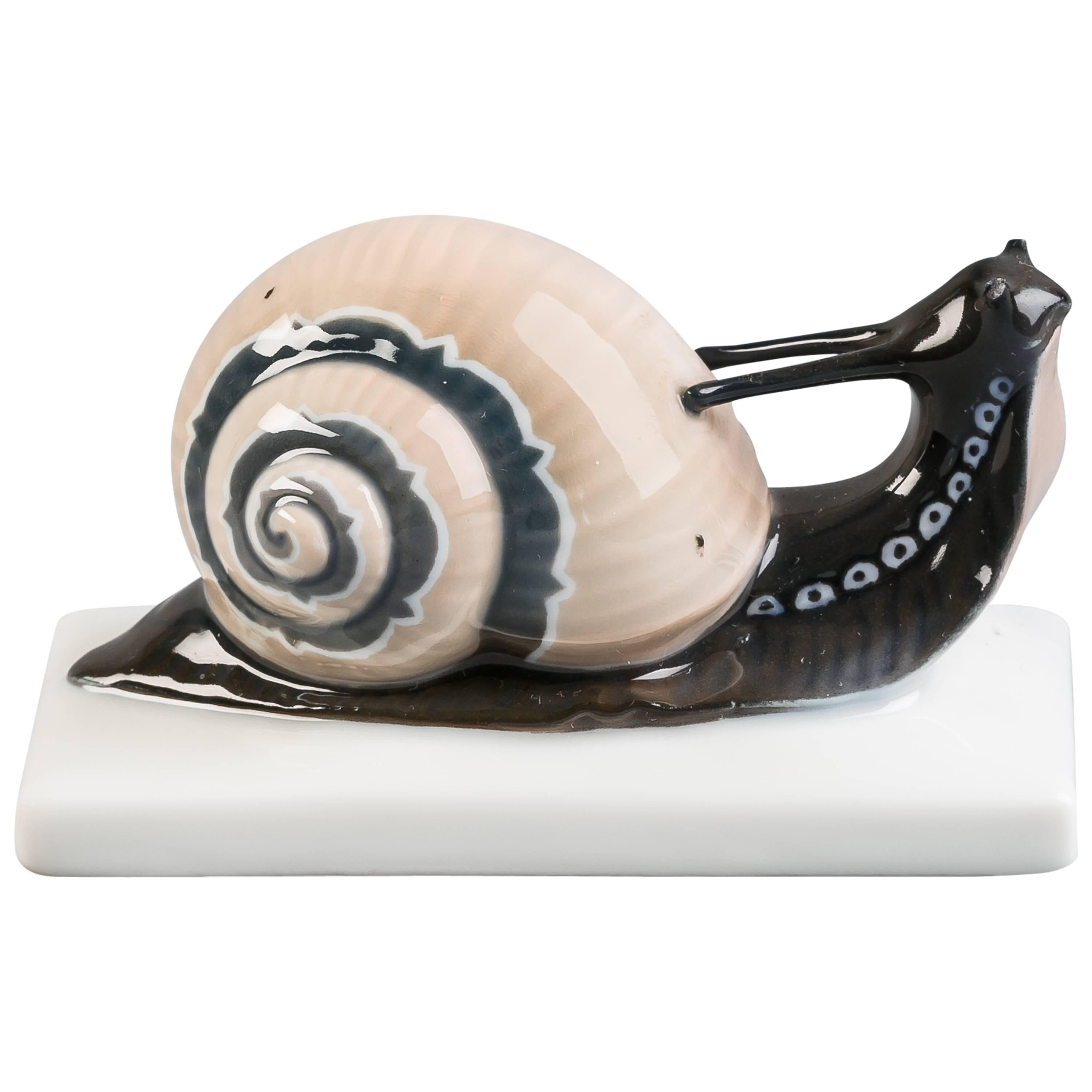 German Porcelain Snail, Rosenthal, circa 1920