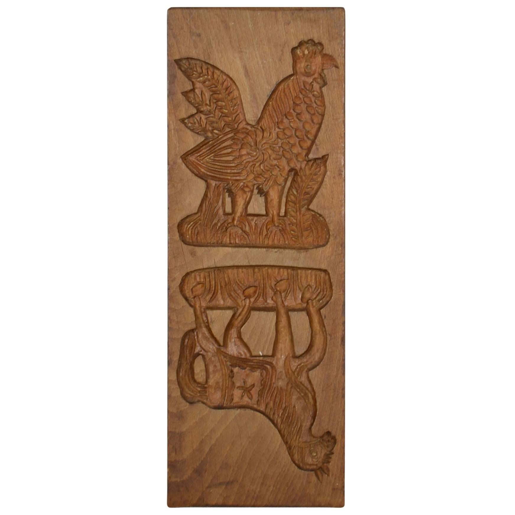 Double-Sided Wooden Gingerbread Mold