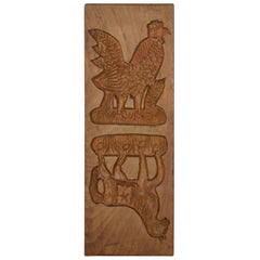 Antique Double-Sided Wooden Gingerbread Mold