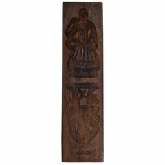Antique Double Sided Wooden Gingerbread Mold