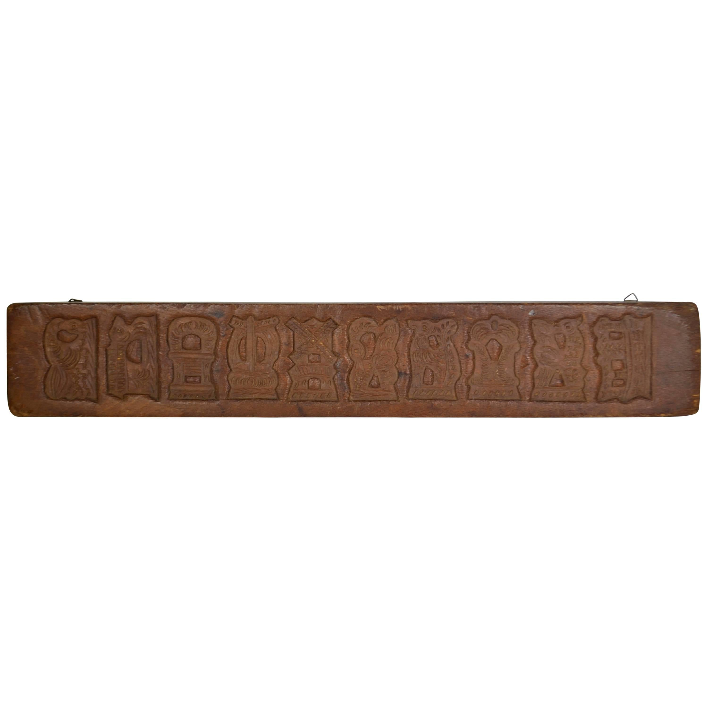 Wooden Gingerbread Mold For Sale