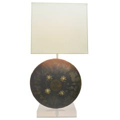 Monumental Persian Shield as a Lamp
