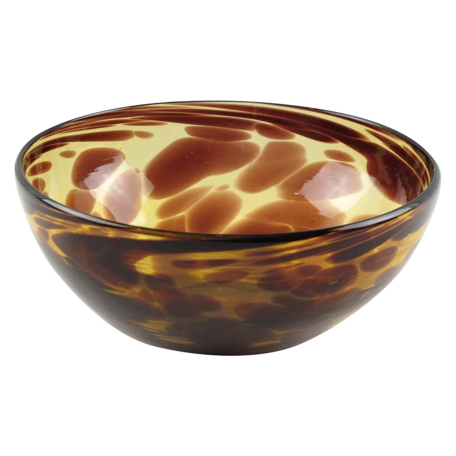 Christian Dior 1960s Tortoiseshell Glass Bowl