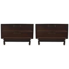 Retro Pair of Drawer Nightstands by American of Martinsville