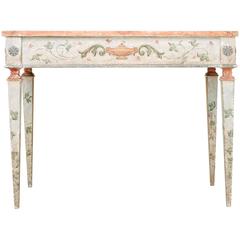 19th Century Italian Painted Neoclassical Style Console Table 5